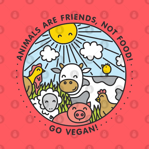 Animals are friends, not food! Go vegan! by Broccoliparadise