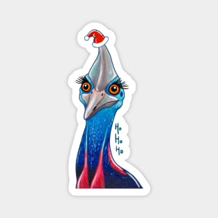 Cranky Christmas Cassowary Magnet