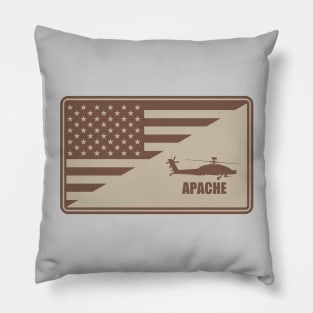 AH-64 Apache Desert Patch Pillow