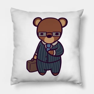 Business Bear Pillow