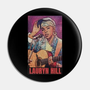 Retro lauryn hill emboss Pin