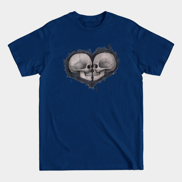 Disover True love stripped - Skulls And Hearts - T-Shirt