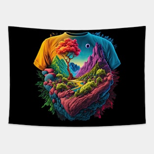 Psychedelic Shirt in Shirt Tapestry