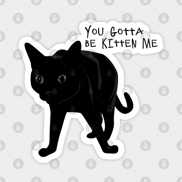 You gotta be Kitten me! Magnet by TooCoolUnicorn