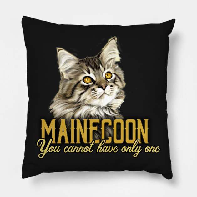 Mainecoon Pillow by sevencrow