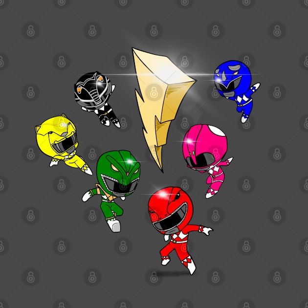 Chibi Rangers by Not Too Shoddy