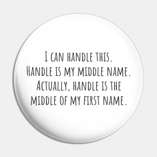 My Middle Name Pin