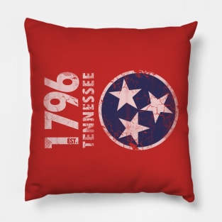 Vintage 1976 Tennessee State Flag Pillow
