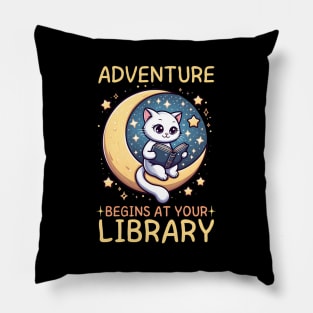 Adventure Begins At Your Library Summer Reading Program 2024 Pillow