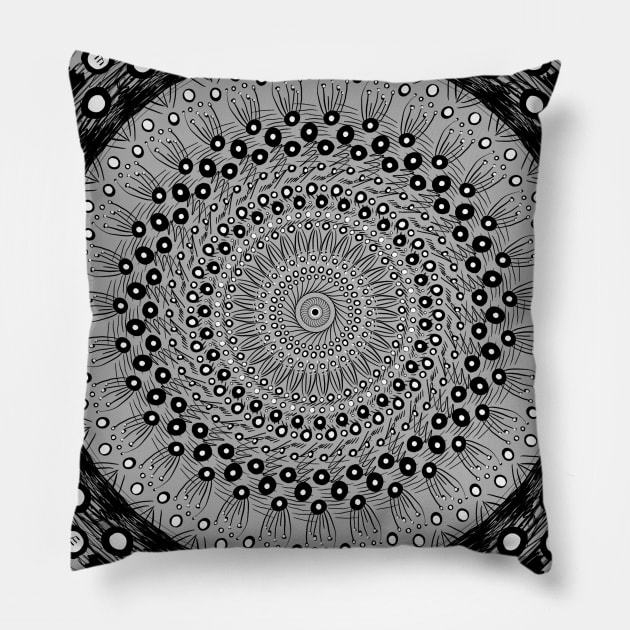 Mandala 8 Pillow by EshiPaints