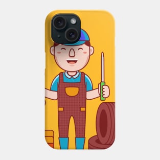 Cute Mechanic Cartoon Phone Case