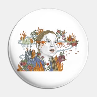 Portrait of Greta Thunberg Pin