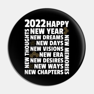 Happy New Year 2022 Pin