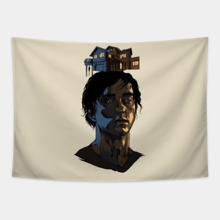 hereditary horror portrait Tapestry