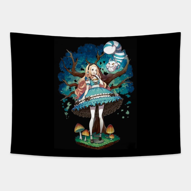 Alice in wonderland Tapestry by BlackOcult
