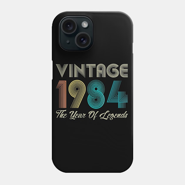 35th Birthday Retro Vintage 1984 Classic Men Women Phone Case by bummersempre66