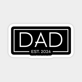 Dad est 2024 Retro Gift for Father’s day, Birthday, Thanksgiving, Christmas, New Year Magnet