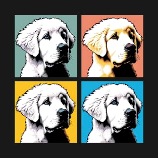 Pop Retro Art Great Pyrenees - Cute Puppy T-Shirt