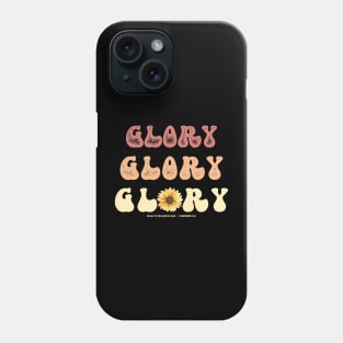 Glory Retro 70s Sunflower Christian Design 1 Corinthians Verse Phone Case