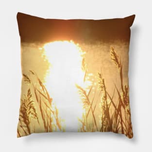 Golden Sun Pillow