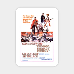 Classic Spaghetti Western Poster - Good, Bad, Ugly Magnet