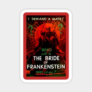 Classic Horror Movie Poster - The Bride of Frankenstein Magnet