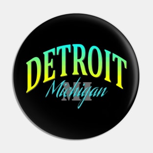 City Pride: Detroit, Michigan Pin