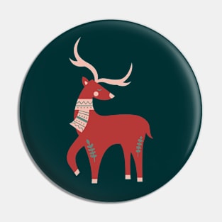 Scandinavian Christmas Reindeer Pin