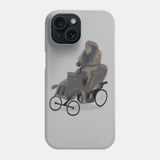 Chimpanzee on motarcar Phone Case