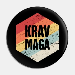 Retro Vintage Krav Maga Martial Arts Pin