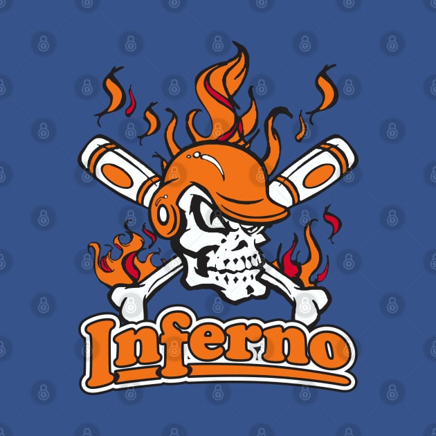 Inferno Baseball Logo by DavesTees