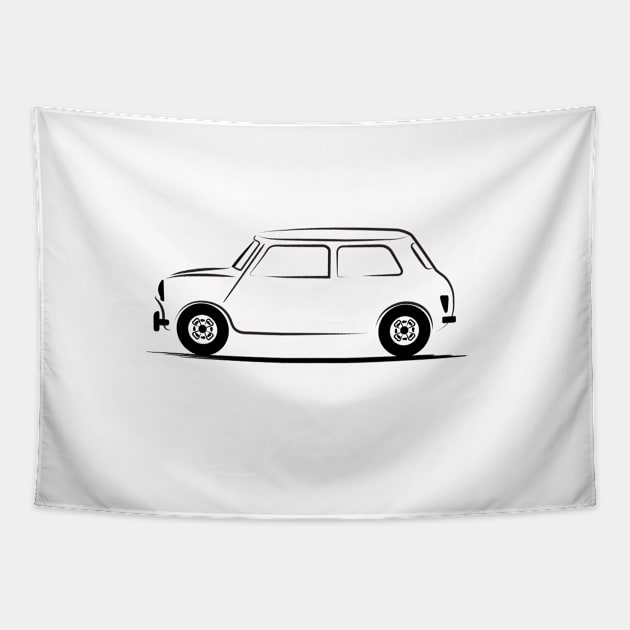 Classic Mini Cooper Tapestry by PauHanaDesign