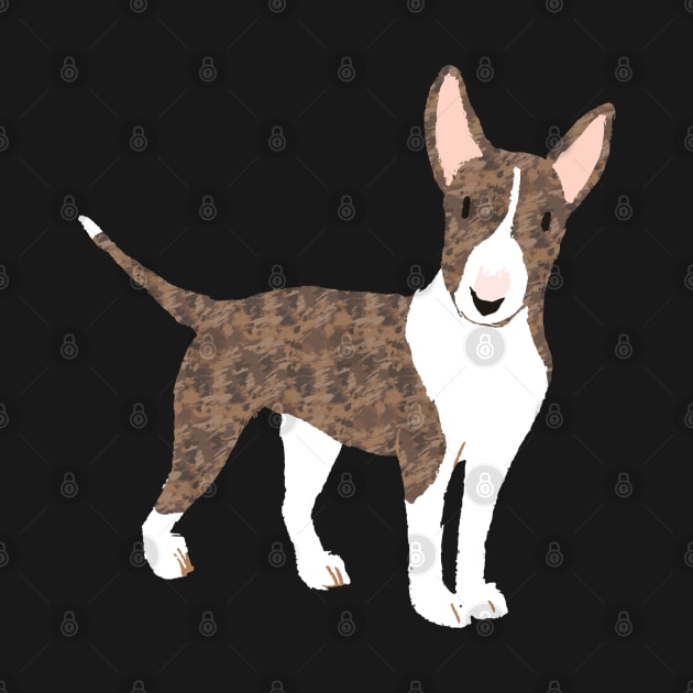 English Bull Terrier Brindle - English Bull Terrier by HarrietsDogGifts