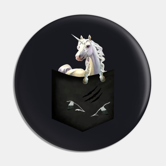 Unicorn Wild Animals Black White Dark Soul Clothing Unicorn Pin by huepham613