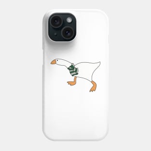 Goose Wizard with Green Gray Scarf Phone Case