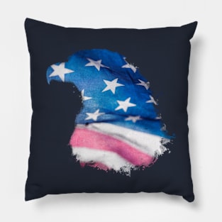 4th of July eagle Pillow