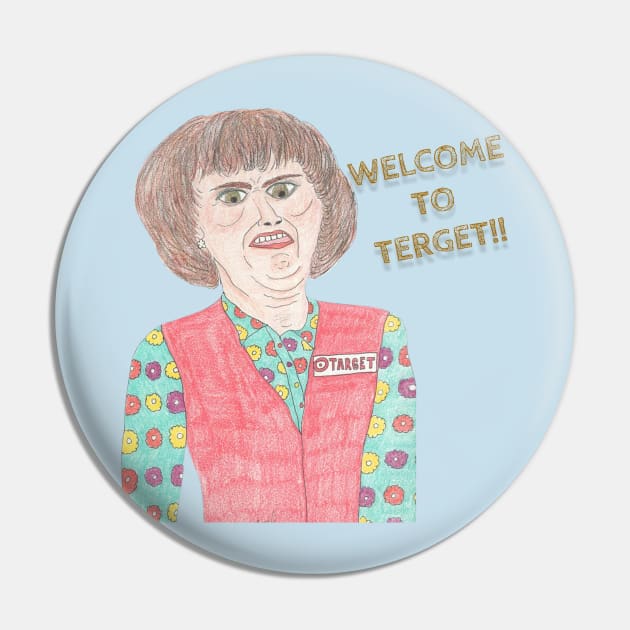 Terget Lady Pin by Doodle Dandies