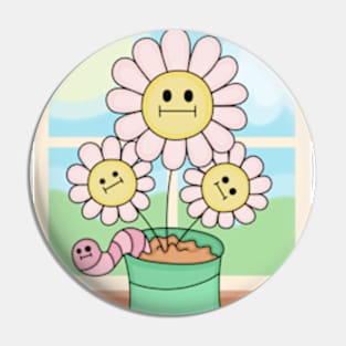 Copy of Flowers With Faces - Windowsill Pin