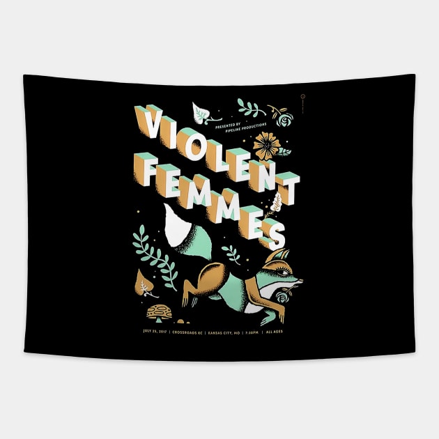 Violent Femmes Vibrant Versatility Tapestry by WikiDikoShop