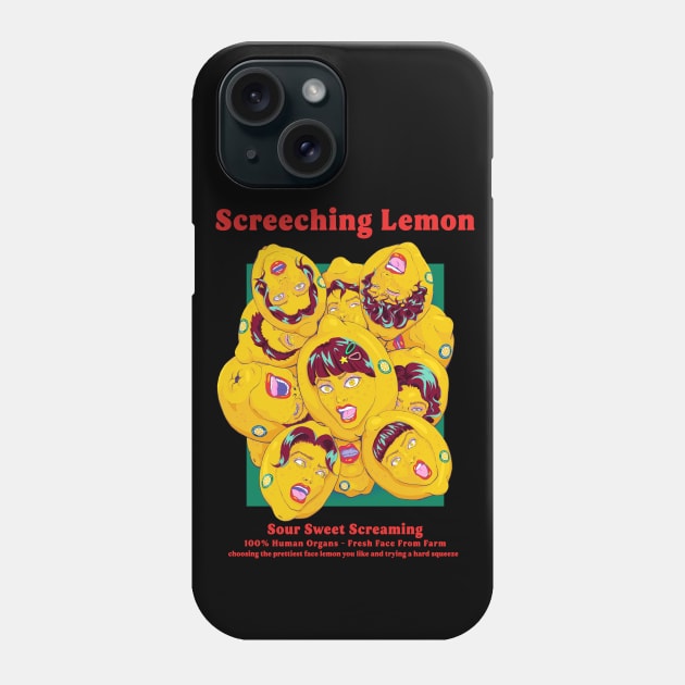 Screeching Lemon Phone Case by Thursday-39