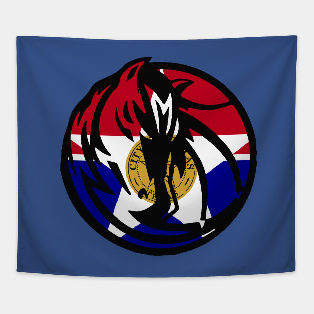 Dallas City Flag Mavericks Logo - Rangers - Tapestry ...