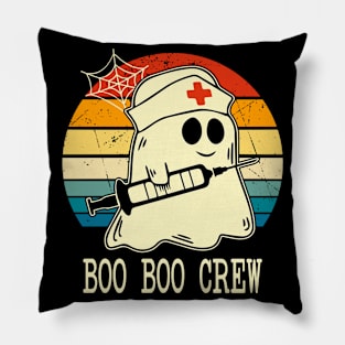 Boo Boo Crew Nurse Shirts Halloween Nurse Shirts for Women Pillow