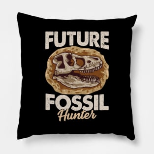 Funny Future Fossil Hunter Paleontology Dinosaur Pillow