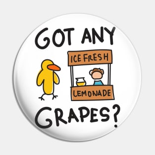 Duck Song Got Any Grapes? Kids Funny Pin