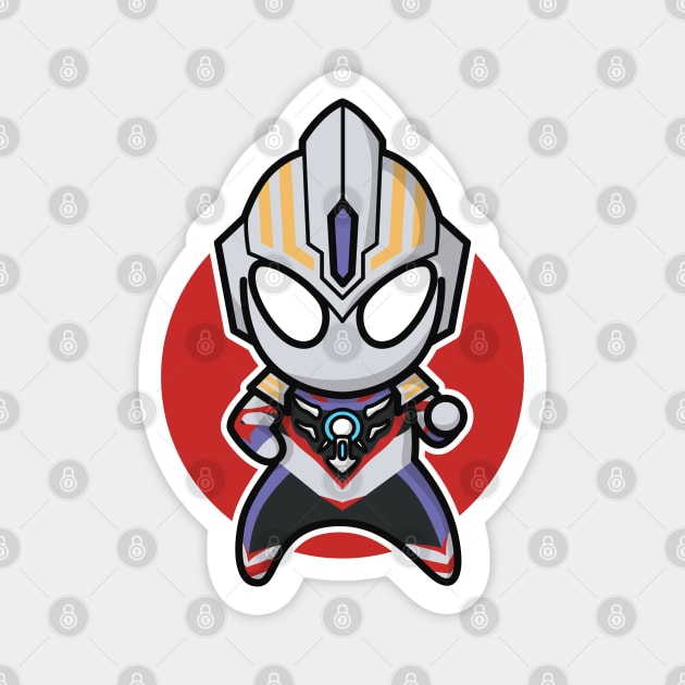 Ultraman Orb Spacium Zeperion Chibi Style Kawaii Magnet by The Toku Verse