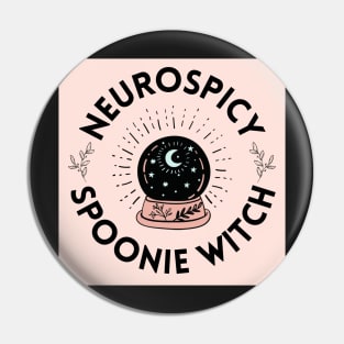 Neurospicy Spoonie Witch Pin