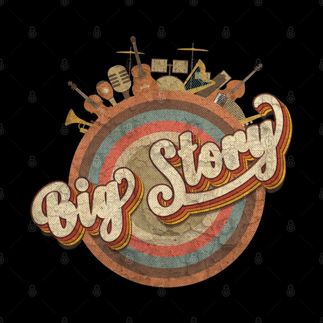 Tour Music Designs Vintage Retro - Big Story by kumurkumur