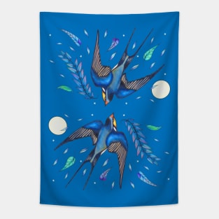 Swallows in the Stars Tapestry