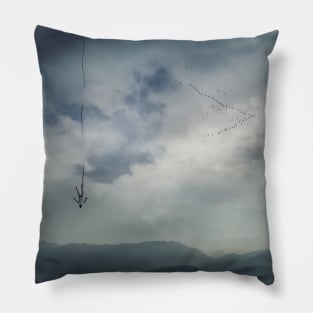 falling memories Pillow