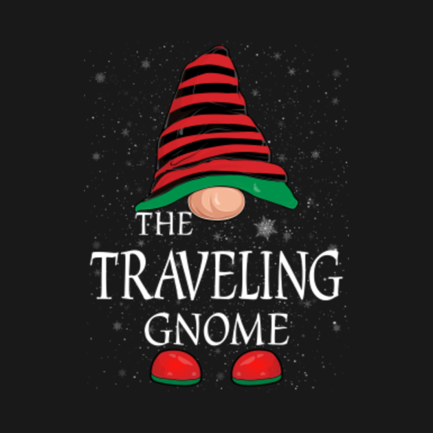 Disover Traveling Gnome Family Matching Christmas Funny Gift Pajama - Gnome Christmas - T-Shirt